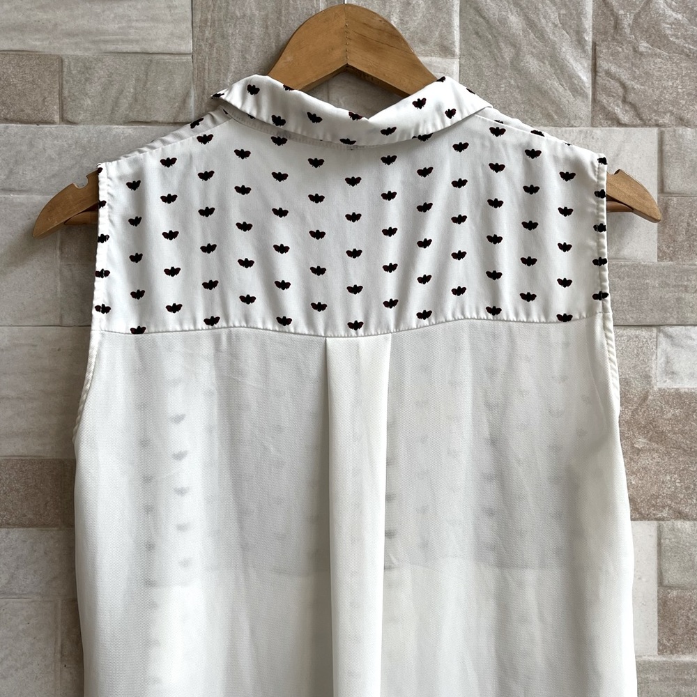 Knee length buttoned down georgette shirt dress - Picture 4 of 5